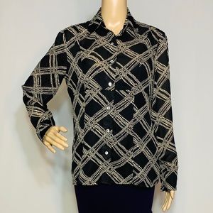 CATO BUTTON DOWN BLOUSE SIZE SMALL